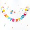 Happy Birthday Banner | Felt Birthday Banner | Rainbow Happy Birthday Sign for Birthday Decor, Backdrop | Banner for Birthday Party Decoration